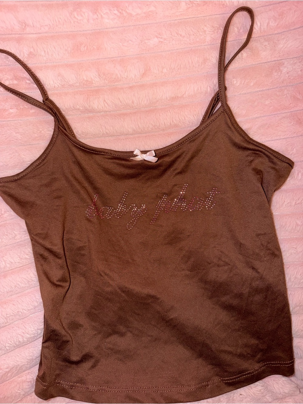 Chocolate Brown Spaghetti Strap Cami Top